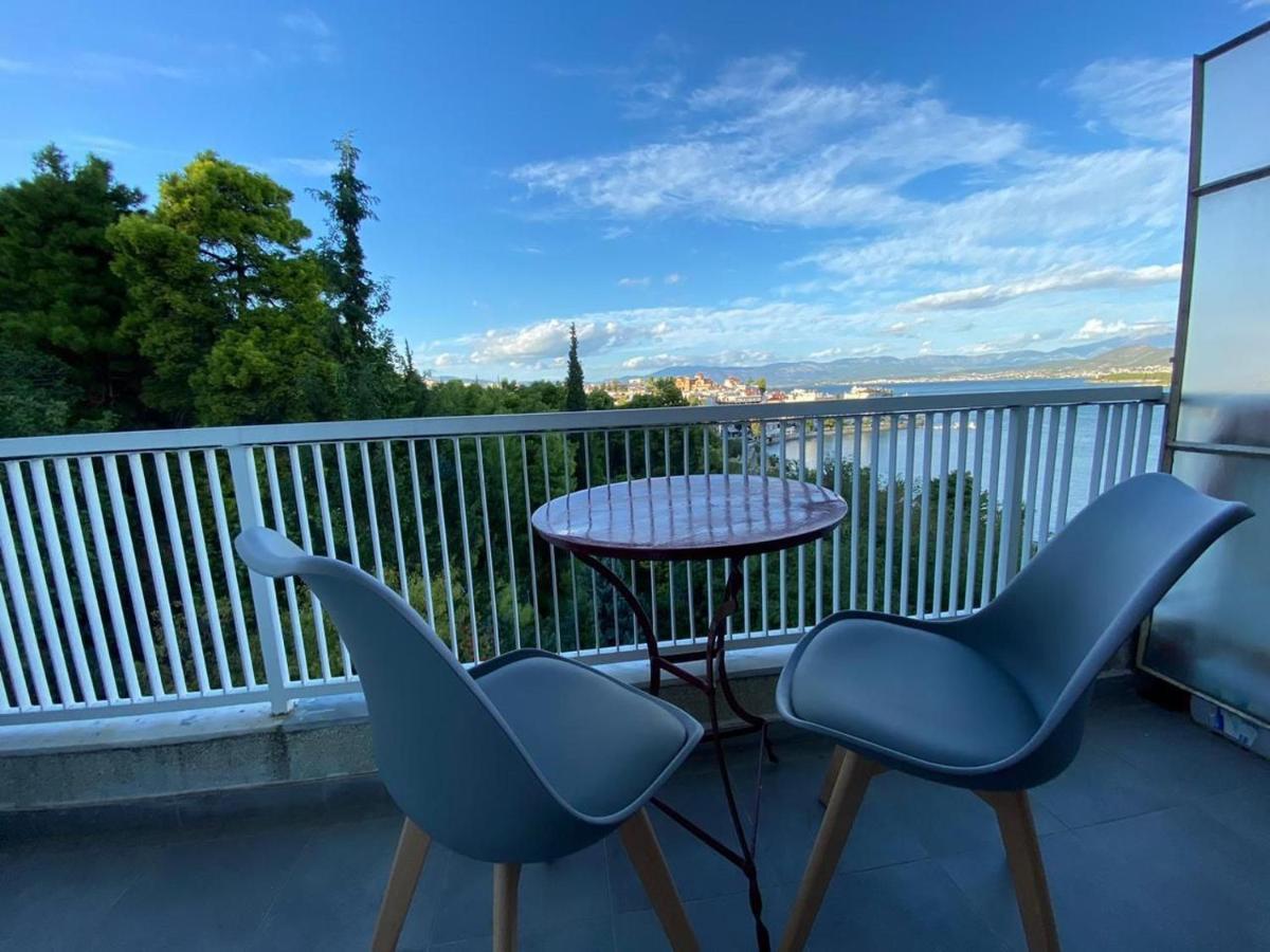 30M² Cosy Studio With Panoramic Sea View Chalkís Buitenkant foto