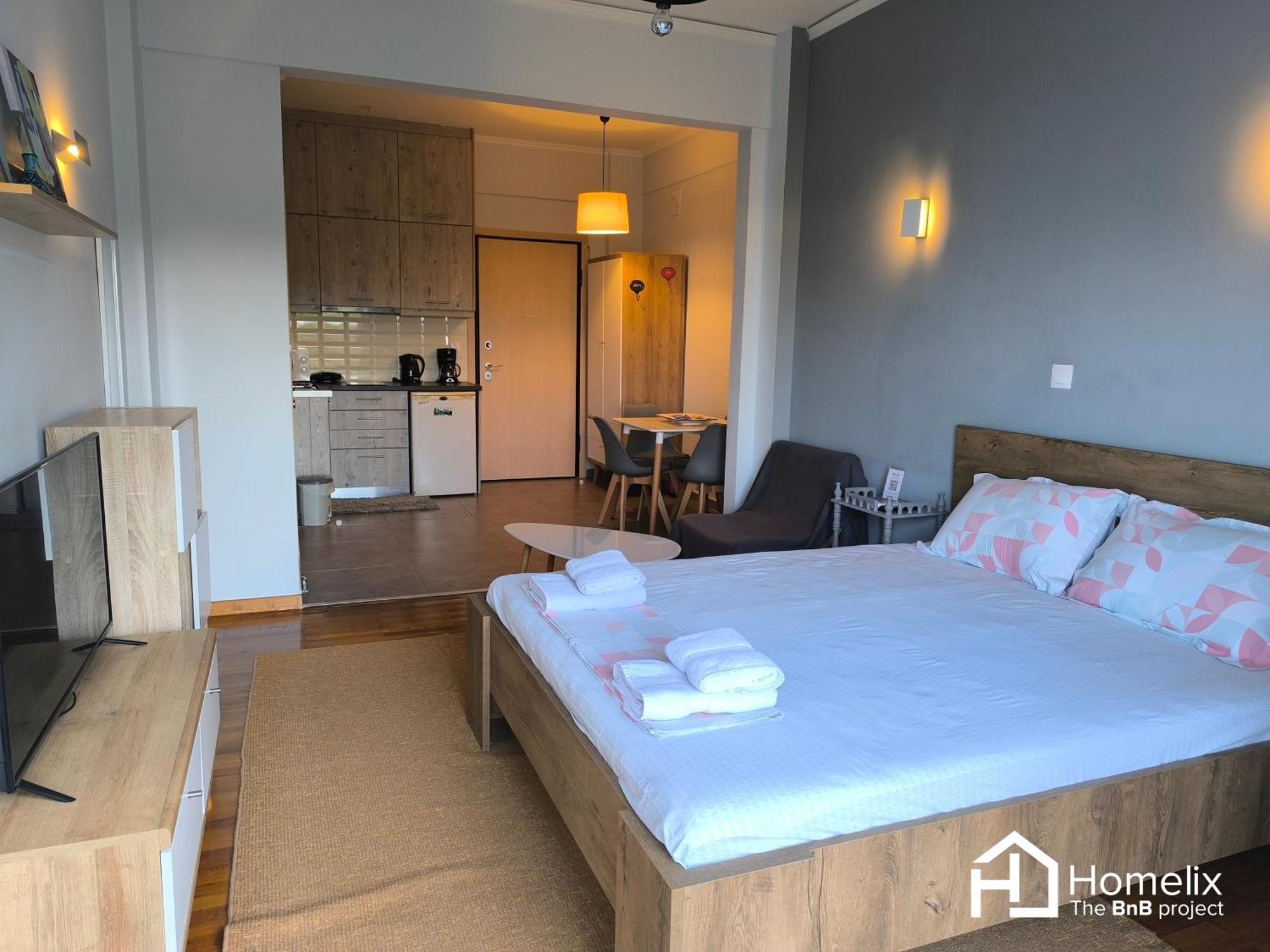 30M² Cosy Studio With Panoramic Sea View Chalkís Buitenkant foto