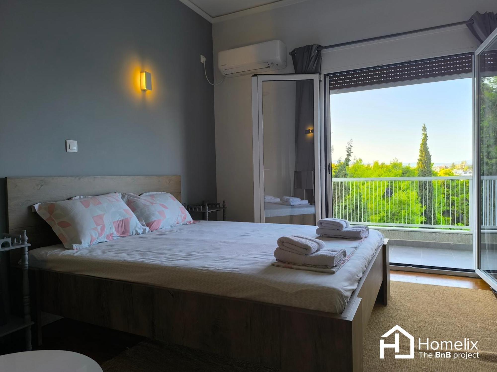 30M² Cosy Studio With Panoramic Sea View Chalkís Buitenkant foto