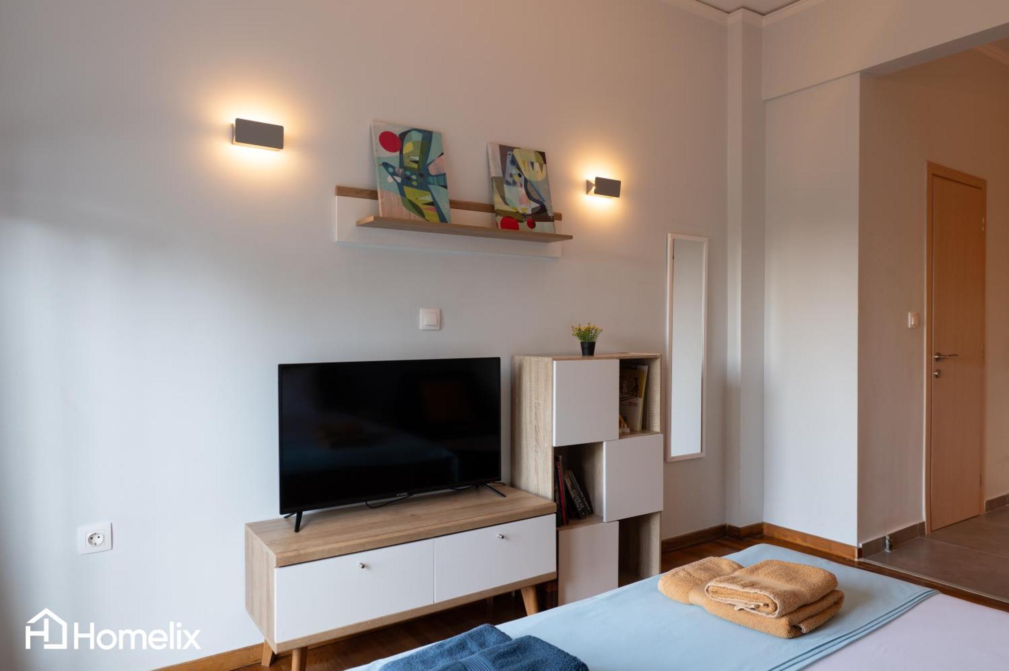 30M² Cosy Studio With Panoramic Sea View Chalkís Buitenkant foto
