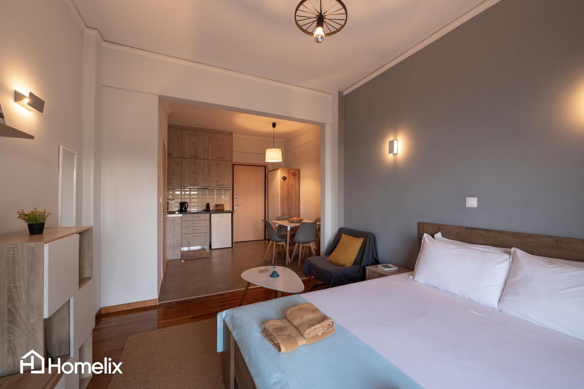 30M² Cosy Studio With Panoramic Sea View Chalkís Buitenkant foto