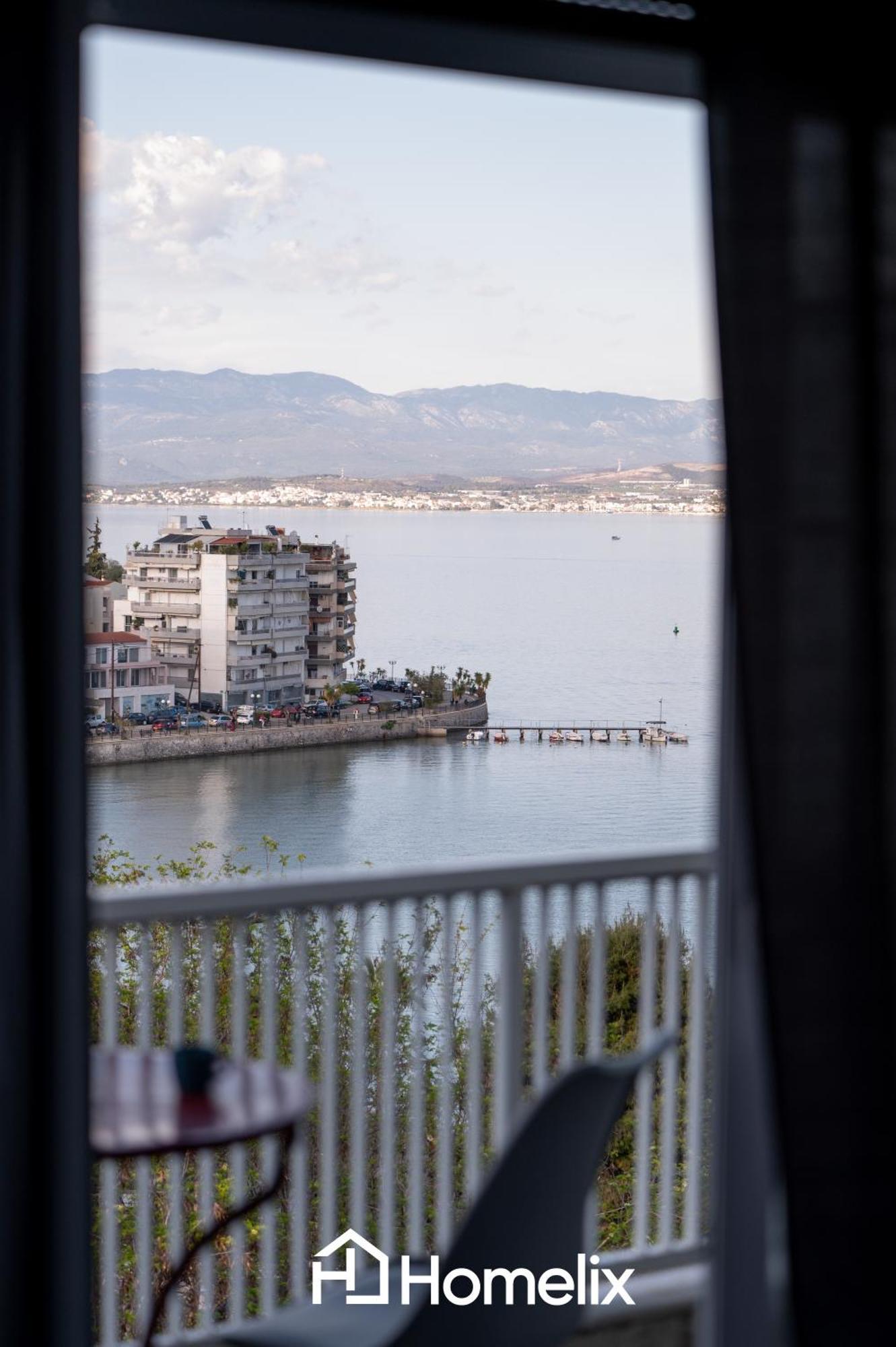 30M² Cosy Studio With Panoramic Sea View Chalkís Buitenkant foto